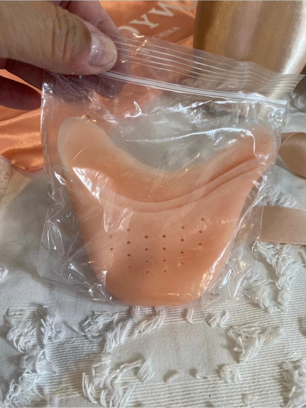 New!  Ballet Pointe Shoes Set - Blush Pink Satin with Ribbons